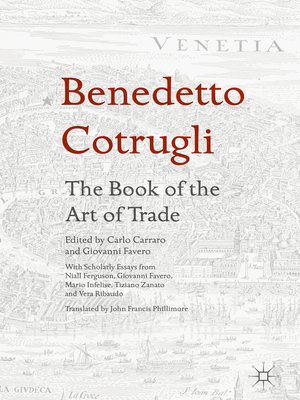 cover image of Benedetto Cotrugli – the Book of the Art of Trade